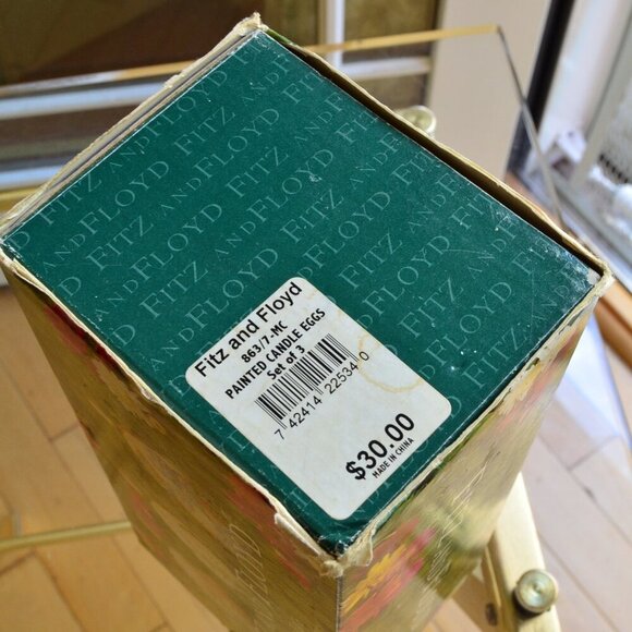 Fitz & Floyd Elegant Eggs Set of 3 Candles - Picture 3 of 8